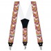 Bretele pantaloni personalizate, flori lalele roz, buchet